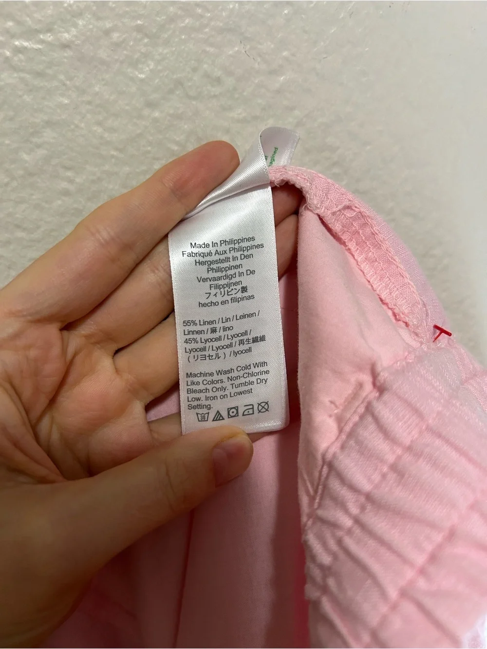 J.Crew Seaside Linen Blend Drawstring Shorts Light Pink Size Medium